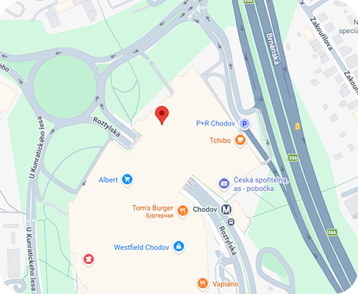 mapa Roztylská 2321/19, Praha